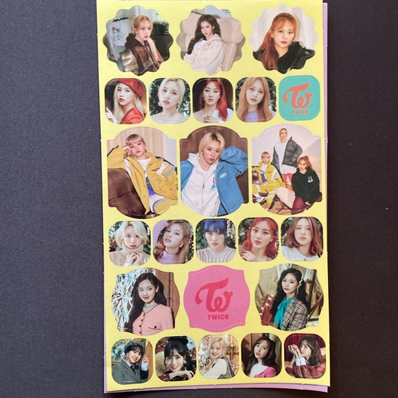 NWOT 8 Variety Twice KPop Sticker Sheets - Picture 3 of 9